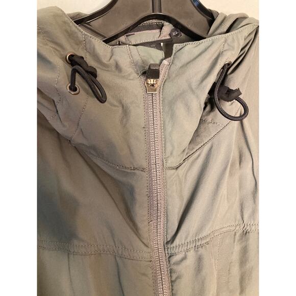 REI Co-op Hooded Lightweight Windbreaker Jacket Soft Olive Green Sz XL - Picture 6 of 11